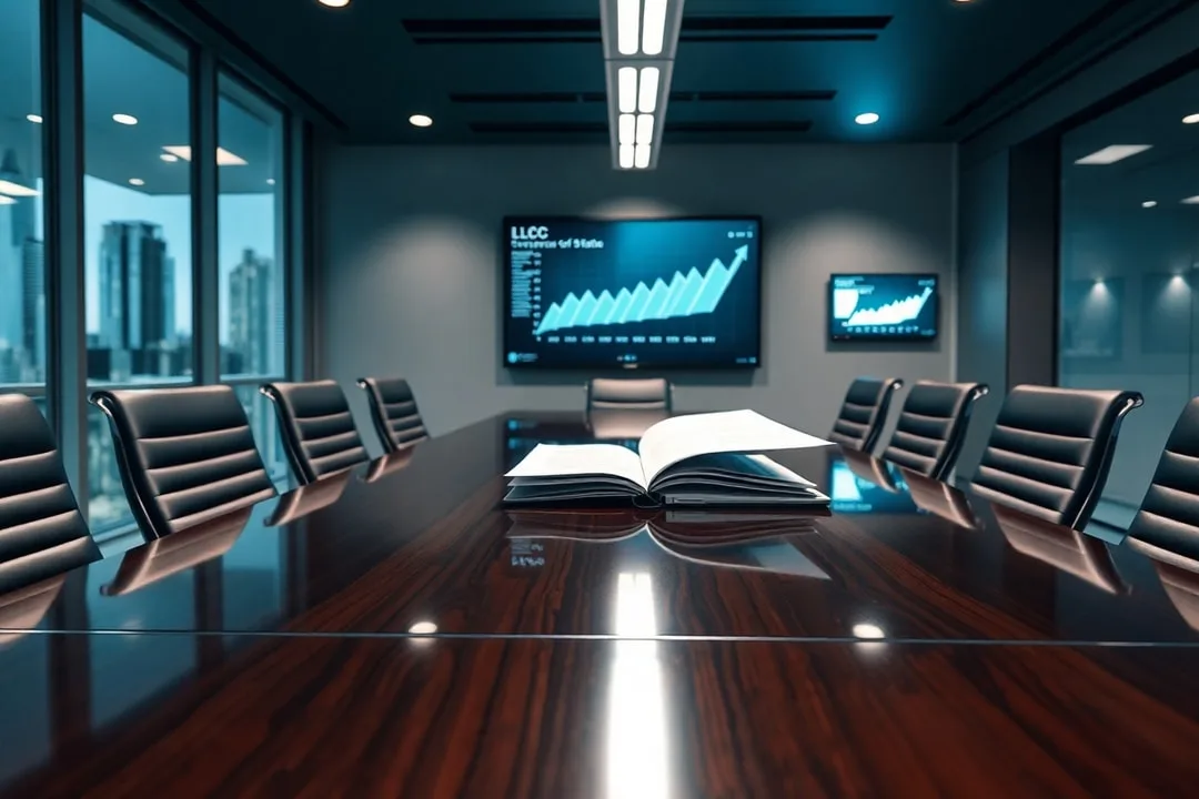 A collection of LLC formation documents, tax forms, and calculators laid out on a desk, showcasing essential tools for foreign entrepreneurs.